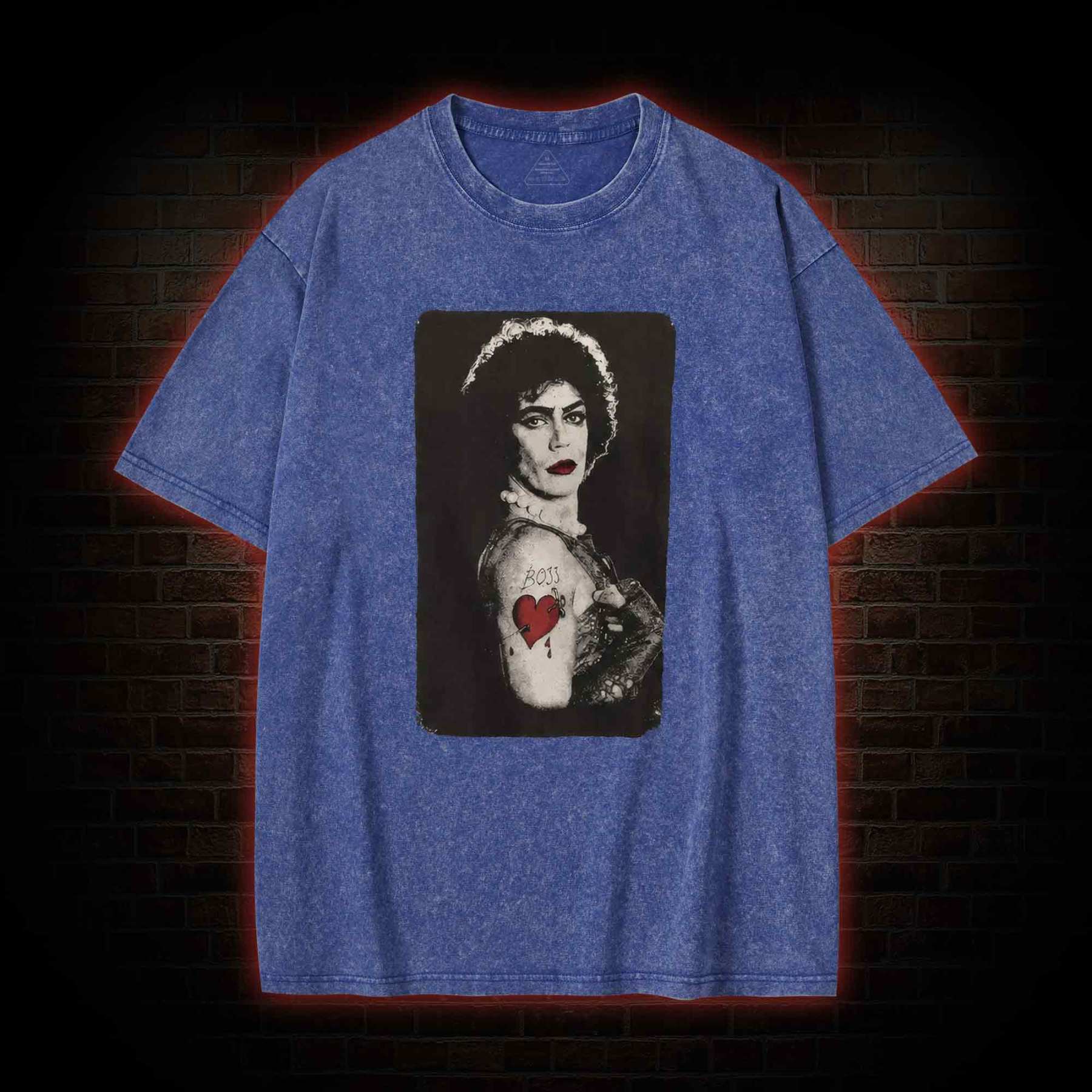 Vintage Boss Heart Tattoo Washed T-shirt