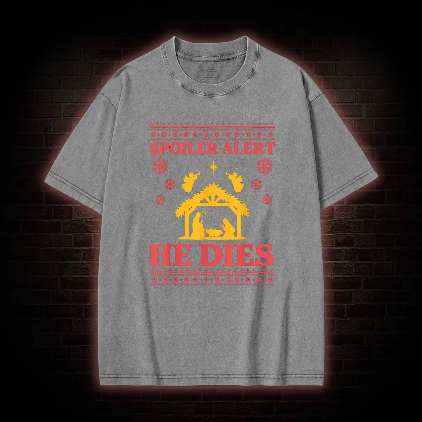 Spoiler Alert He Dies Washed T-shirt