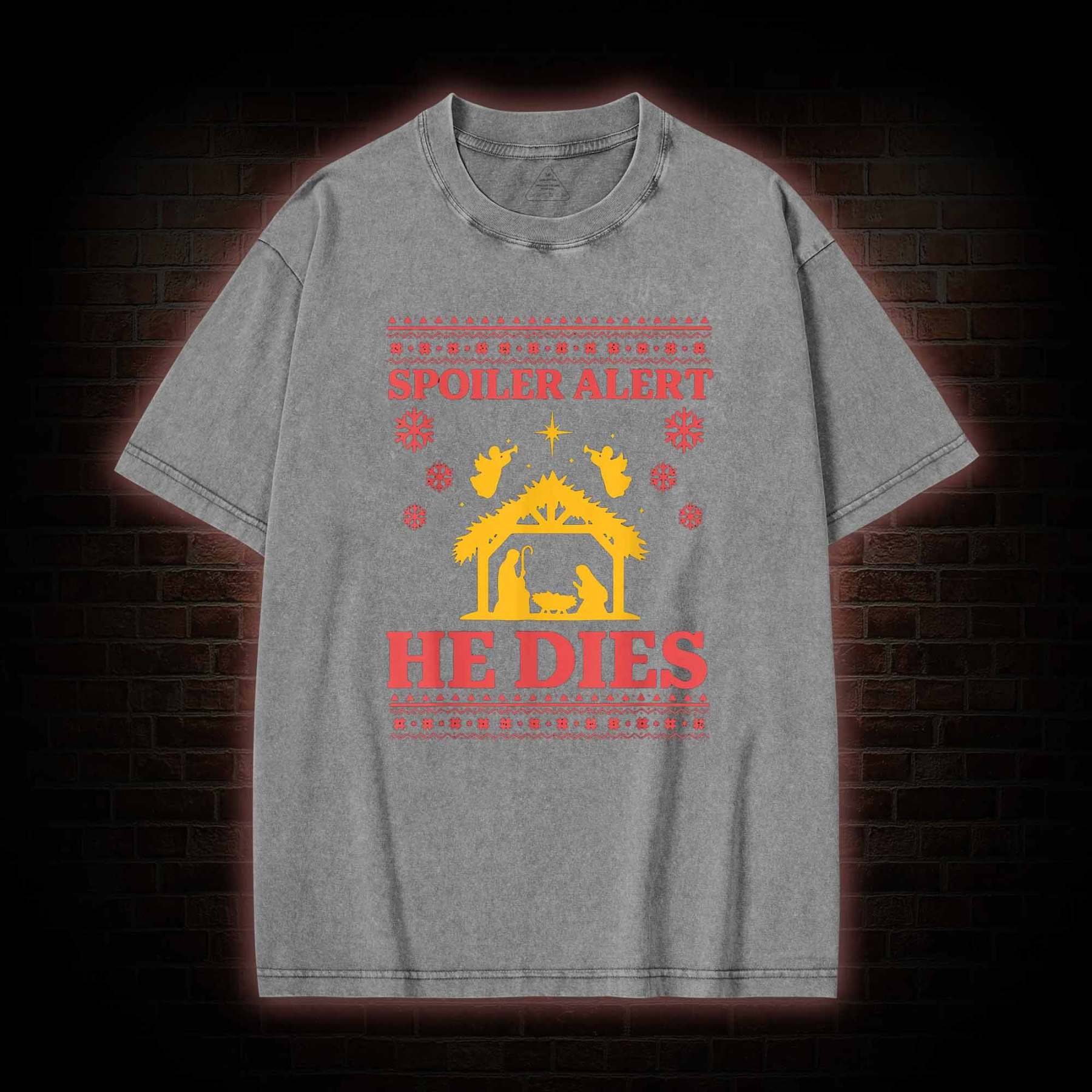 Spoiler Alert He Dies Washed T-shirt