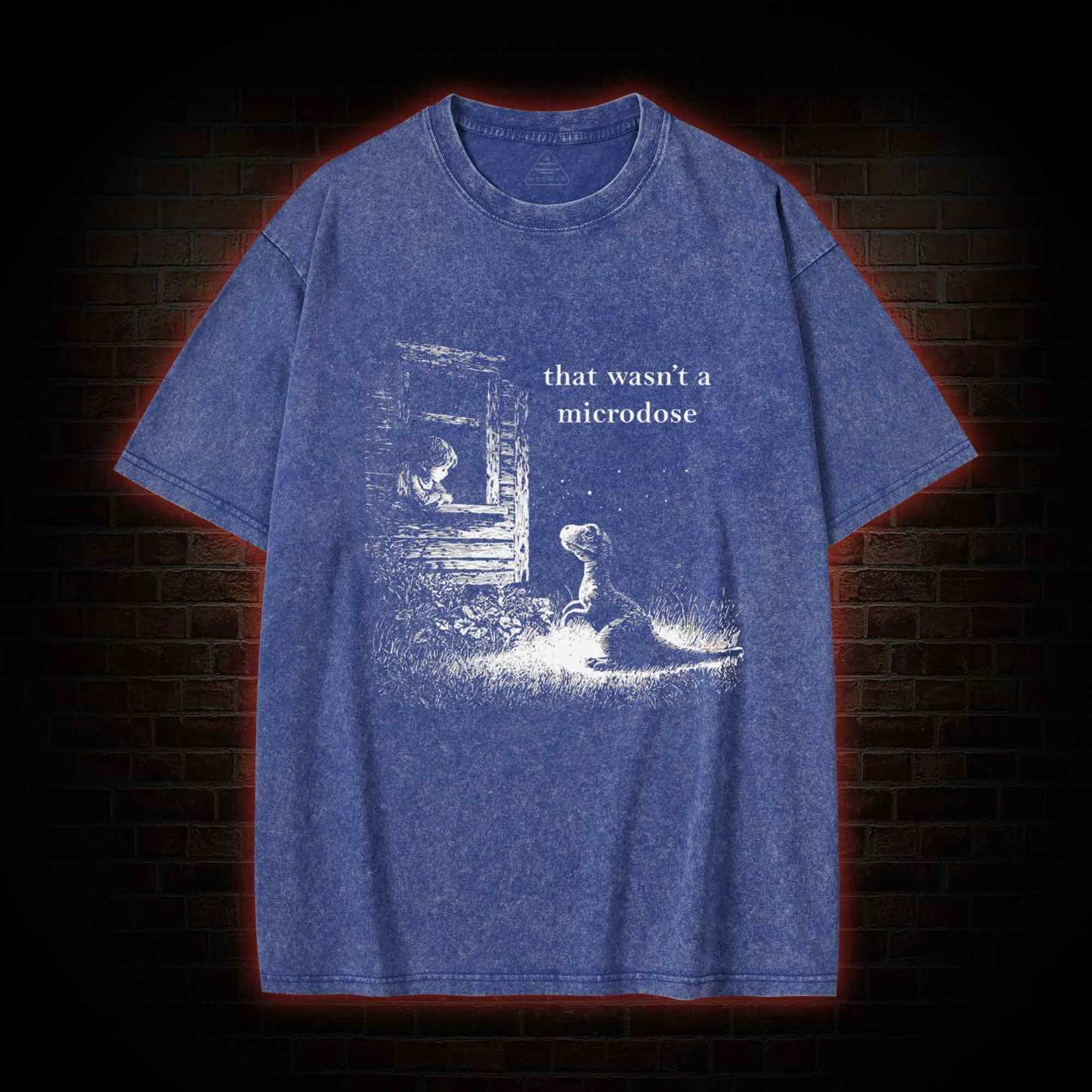 That Wasn't a Microdose Dinosaur Washed T-shirt