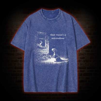 That Wasn't a Microdose Dinosaur Washed T-shirt