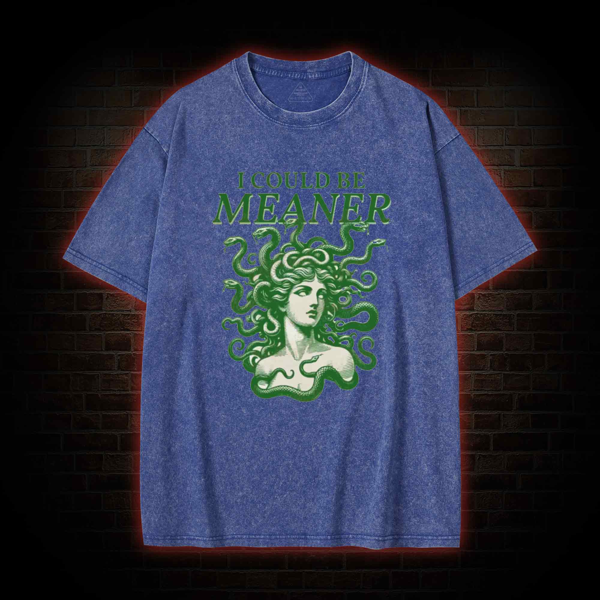 I Could be Meaner Washed T-shirt