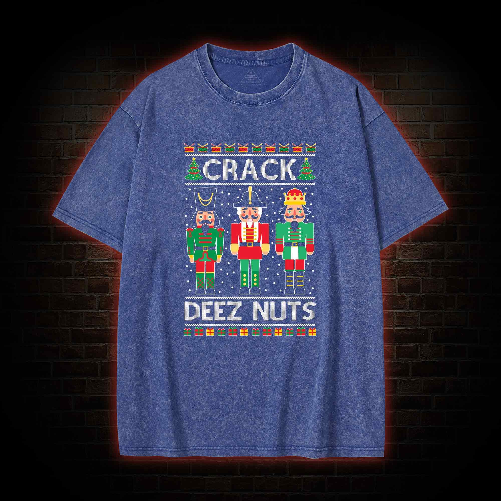 Crack Deez Nuts Washed T-shirt