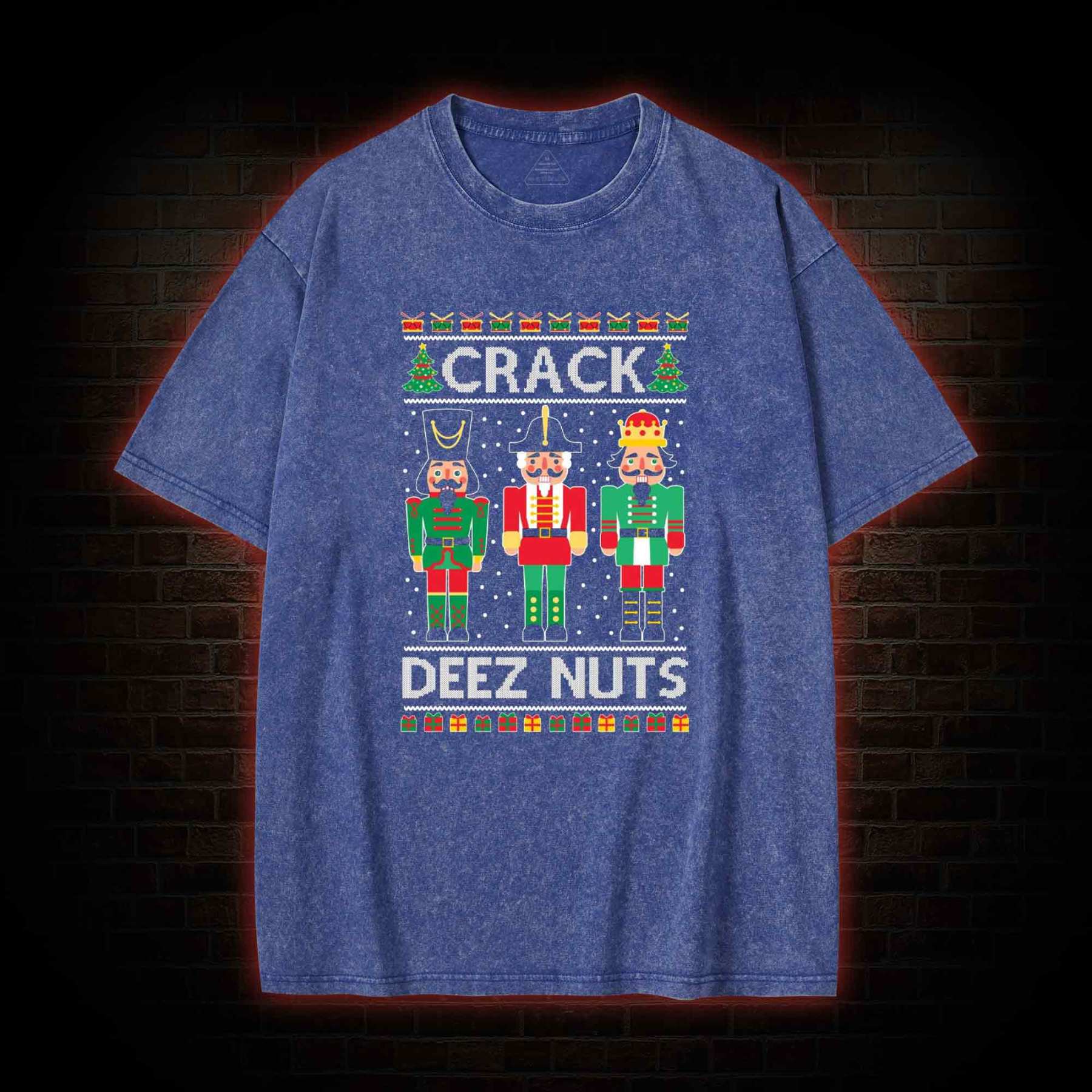 Crack Deez Nuts Washed T-shirt