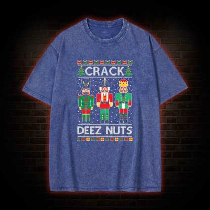 Crack Deez Nuts Washed T-shirt
