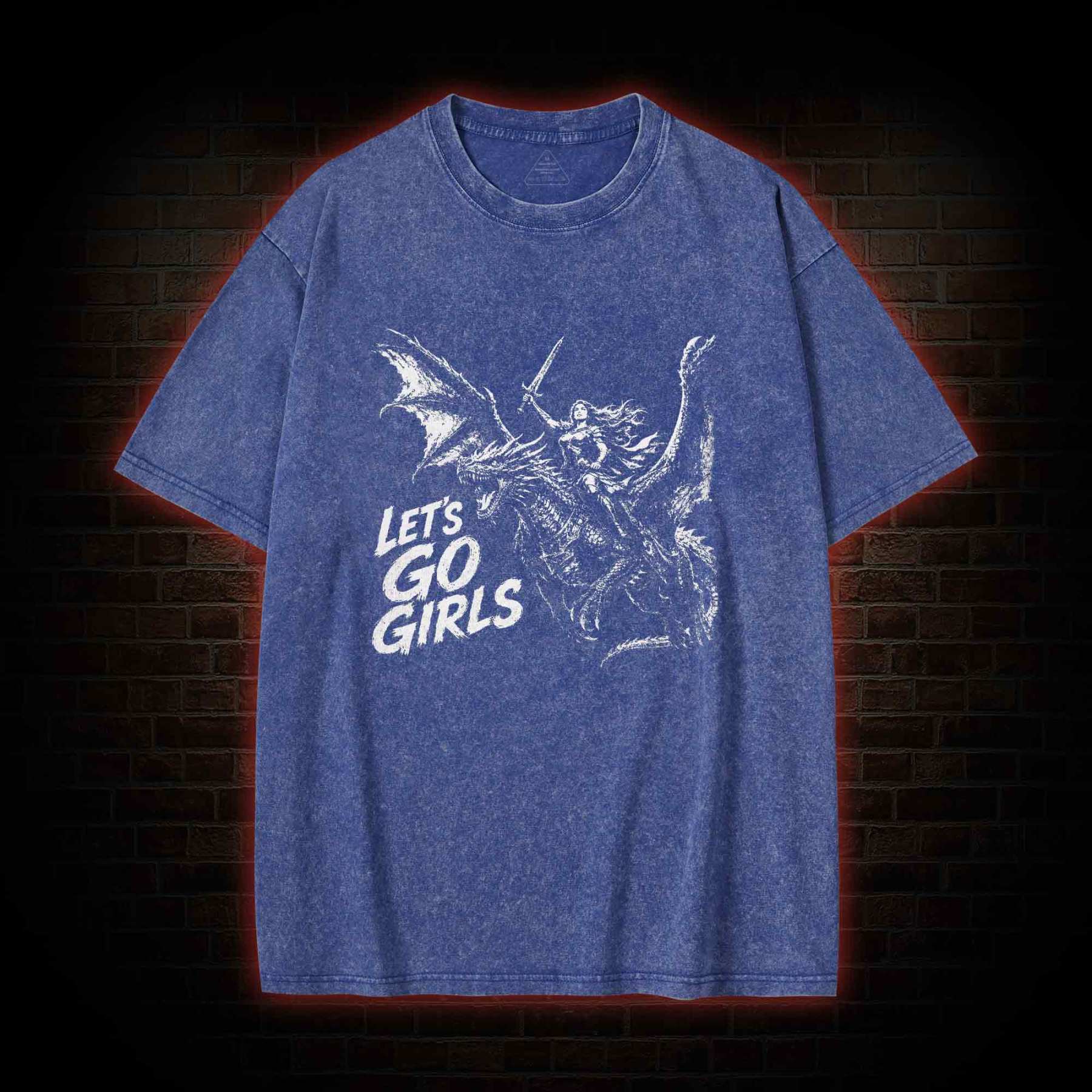 Let's Go Girls Washed T-shirt