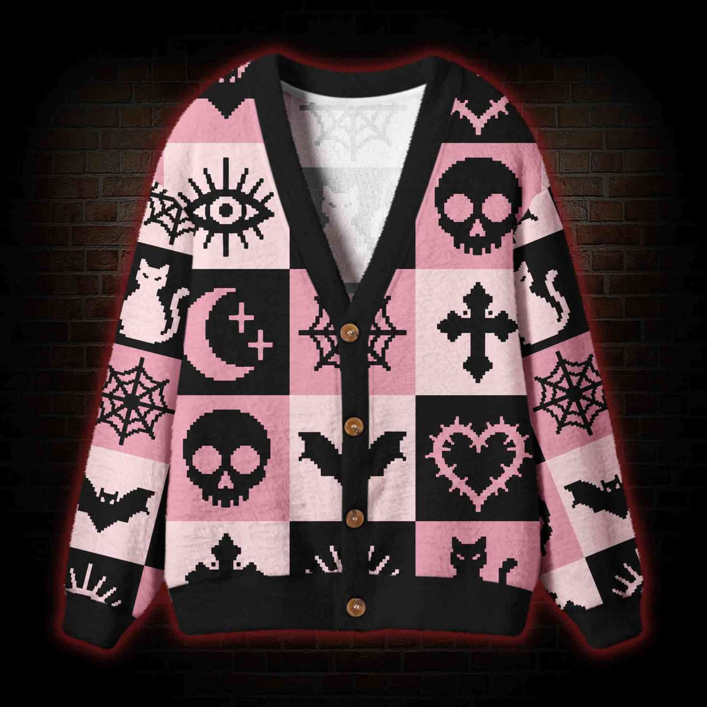 Midnight Familiars Pastel Cardigan Sweater
