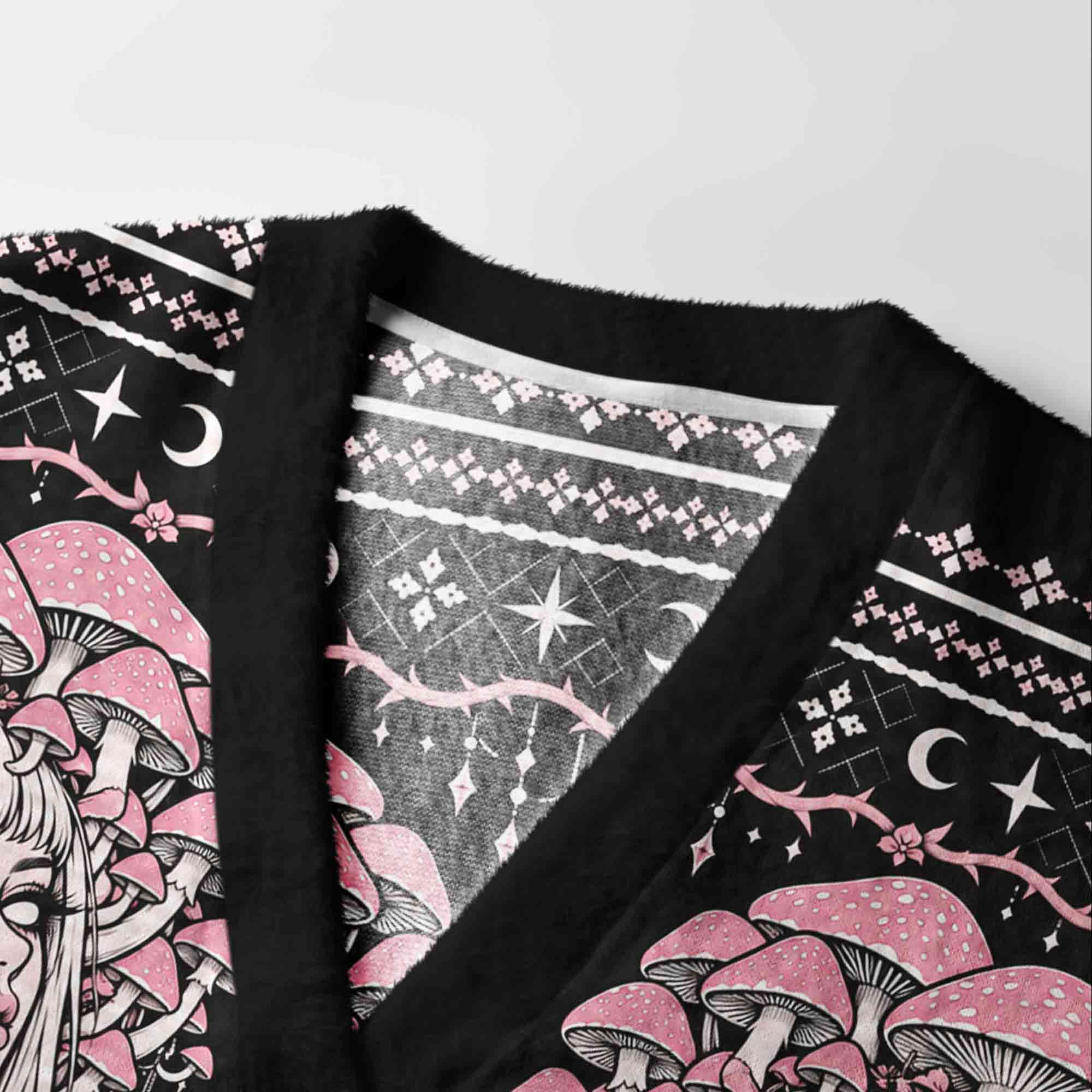 Cosmic Witchcraft Shroom Cardigan Sweater