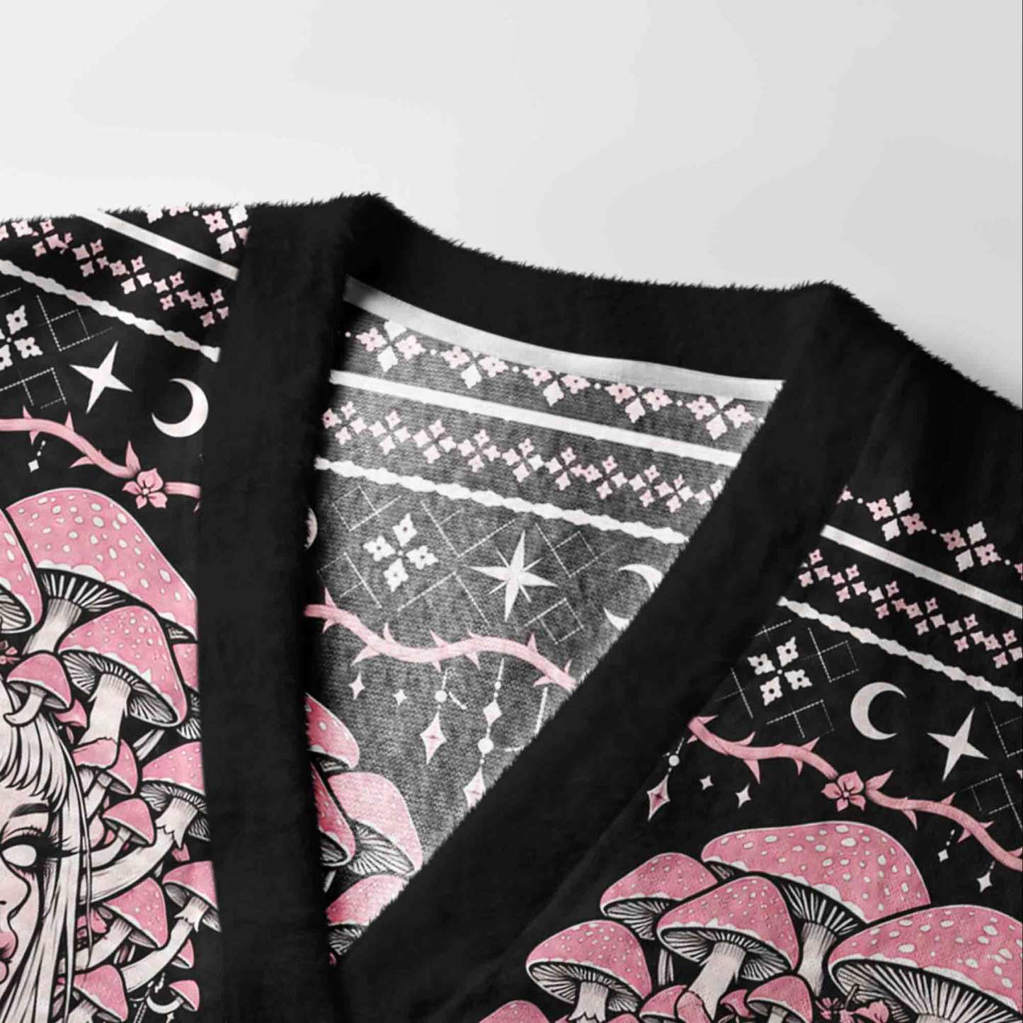 Cosmic Witchcraft Shroom Cardigan Sweater