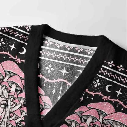 Cosmic Witchcraft Shroom Cardigan Sweater