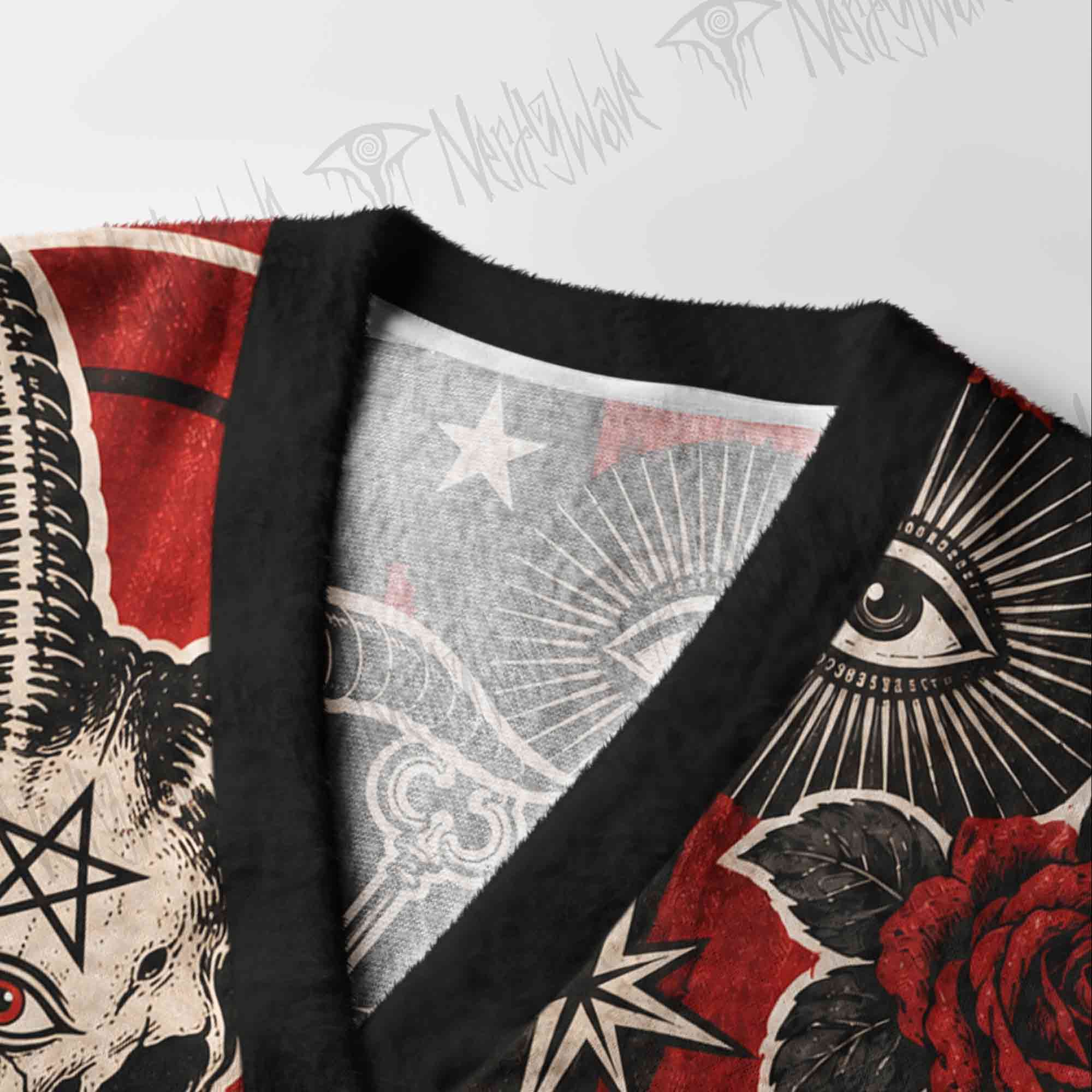 Satanic Ritual Cardigan Sweater