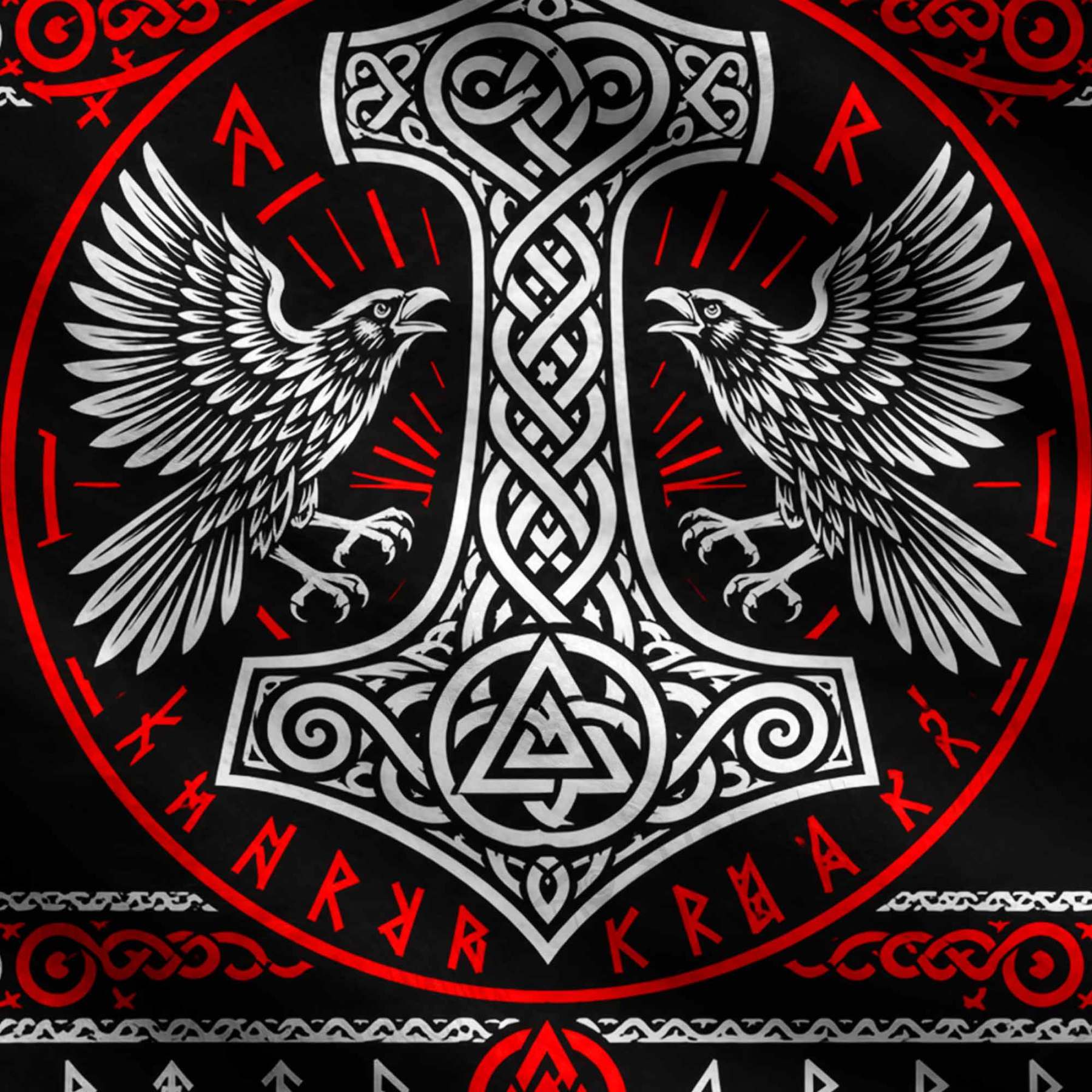 Odin's Ravens Viking Ugly Sweatshirts