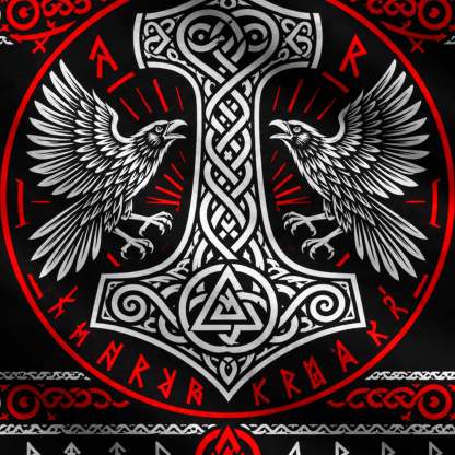 Odin's Ravens Viking Ugly Sweatshirts