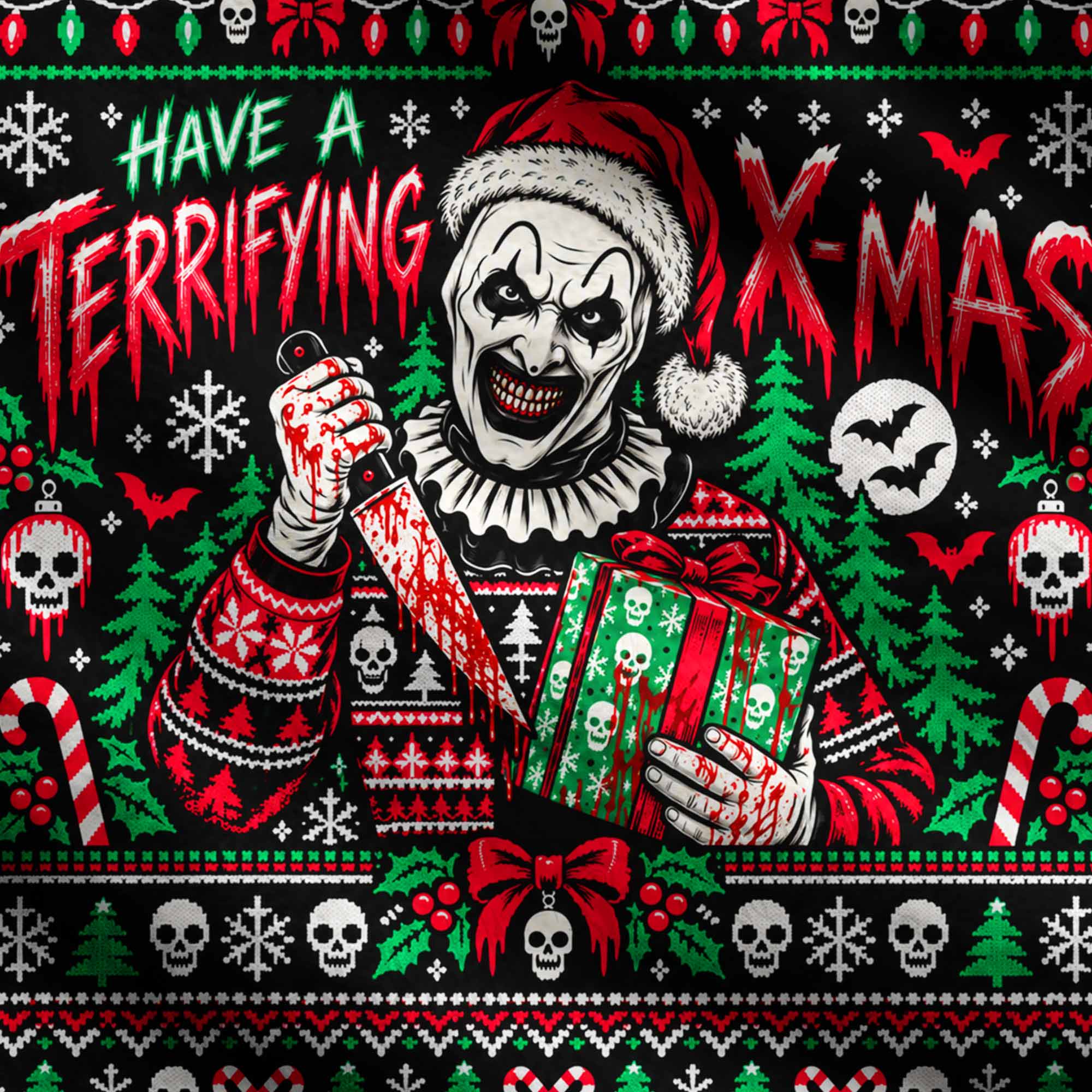Have a Terrifying X-Mas Ugly Sweatshirts
