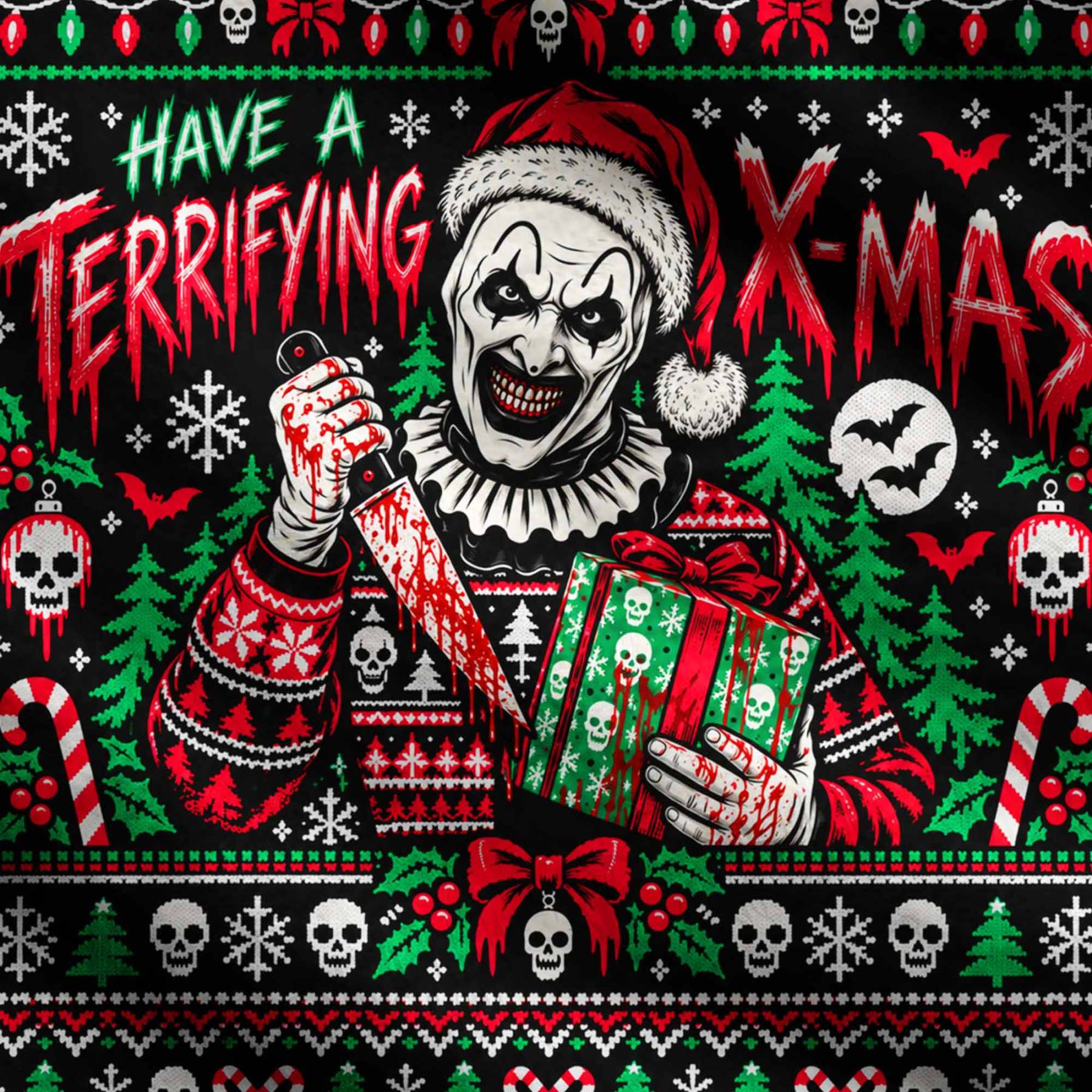 Have a Terrifying X-Mas Ugly Sweatshirts