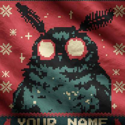 Personalized Your Name Mothman Ugly Sweatshirts