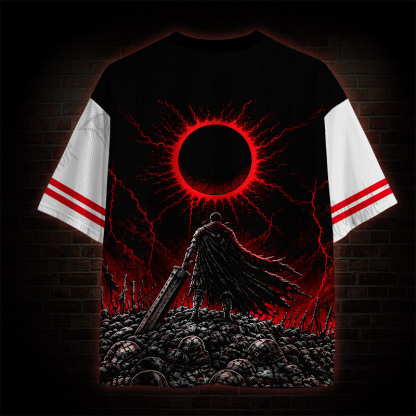 Black Swordsman Manga Mesh Jersey