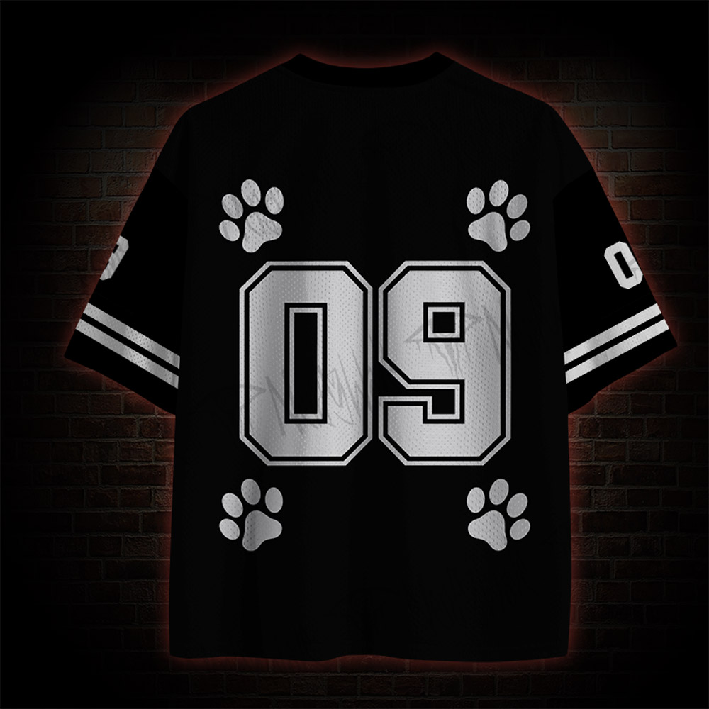 I Do Not Think Therefore I Do Not Am Black Cat Mesh Jersey