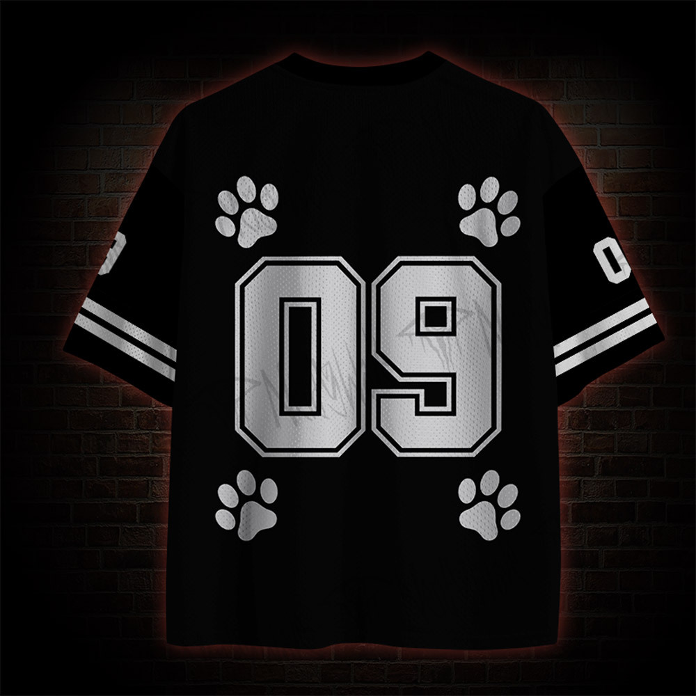 I Do Not Think Therefore I Do Not Am Black Cat Mesh Jersey