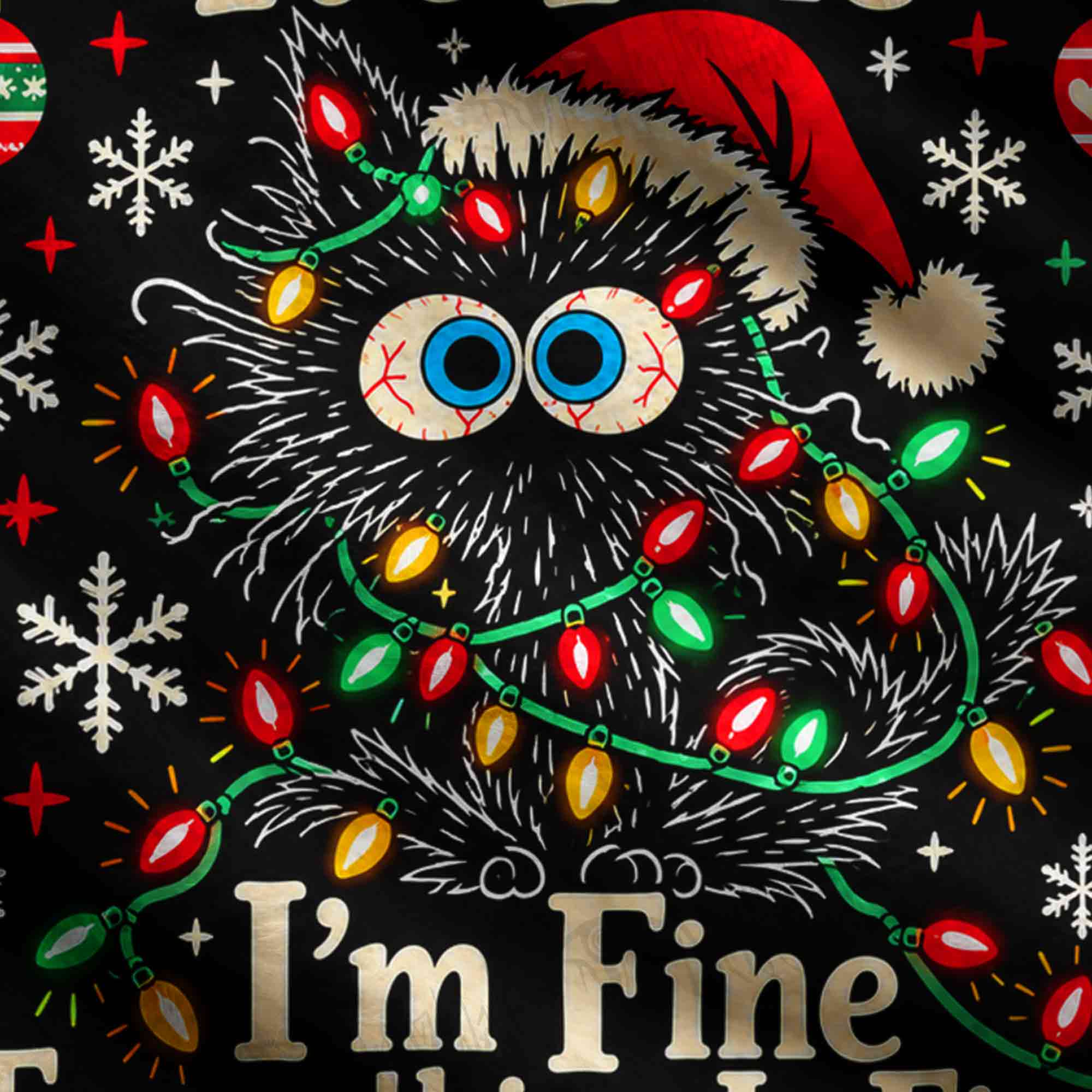 I'm Fine Everything is Fine Ugly Sweatshirts