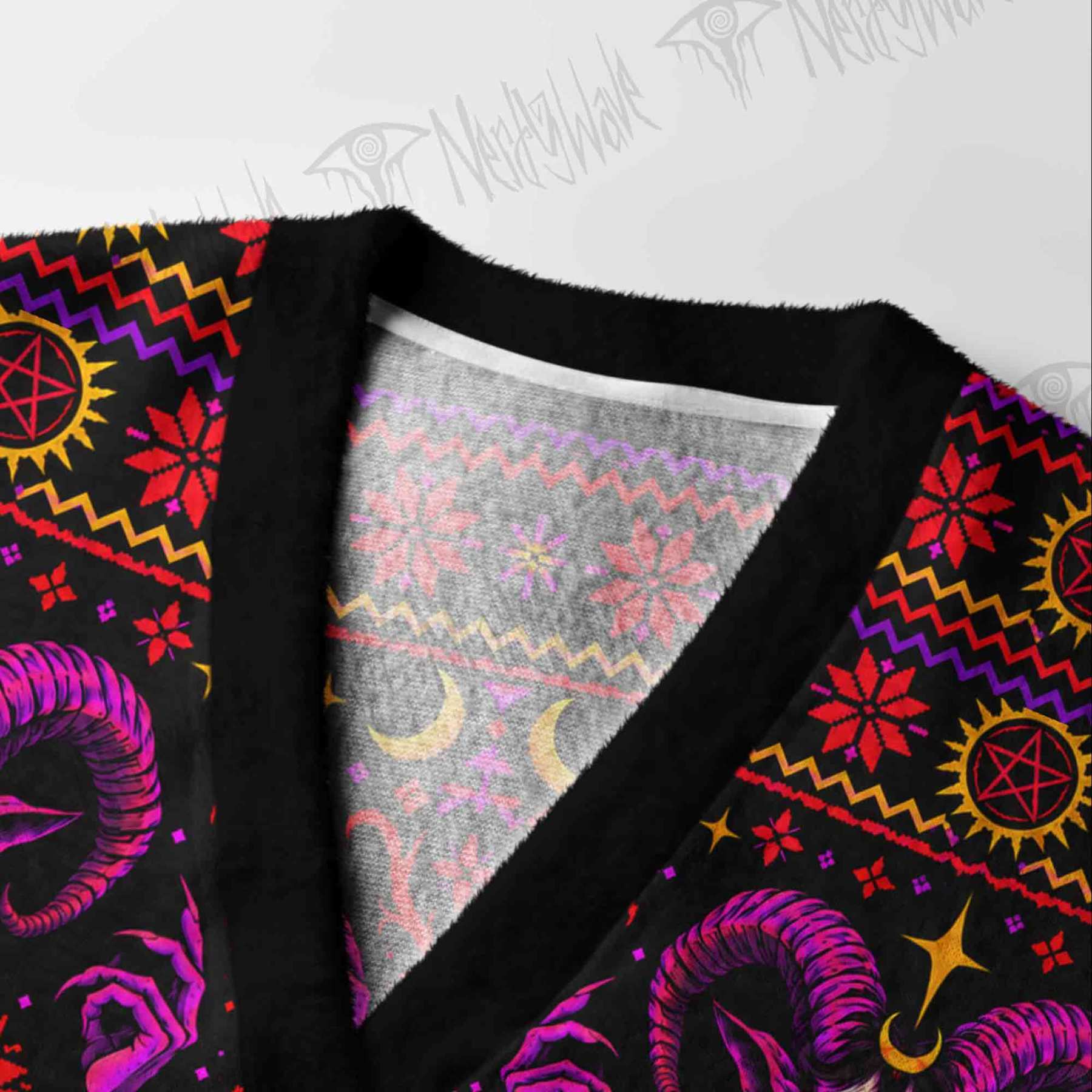 Baphomet's Embrace Cardigan Sweater