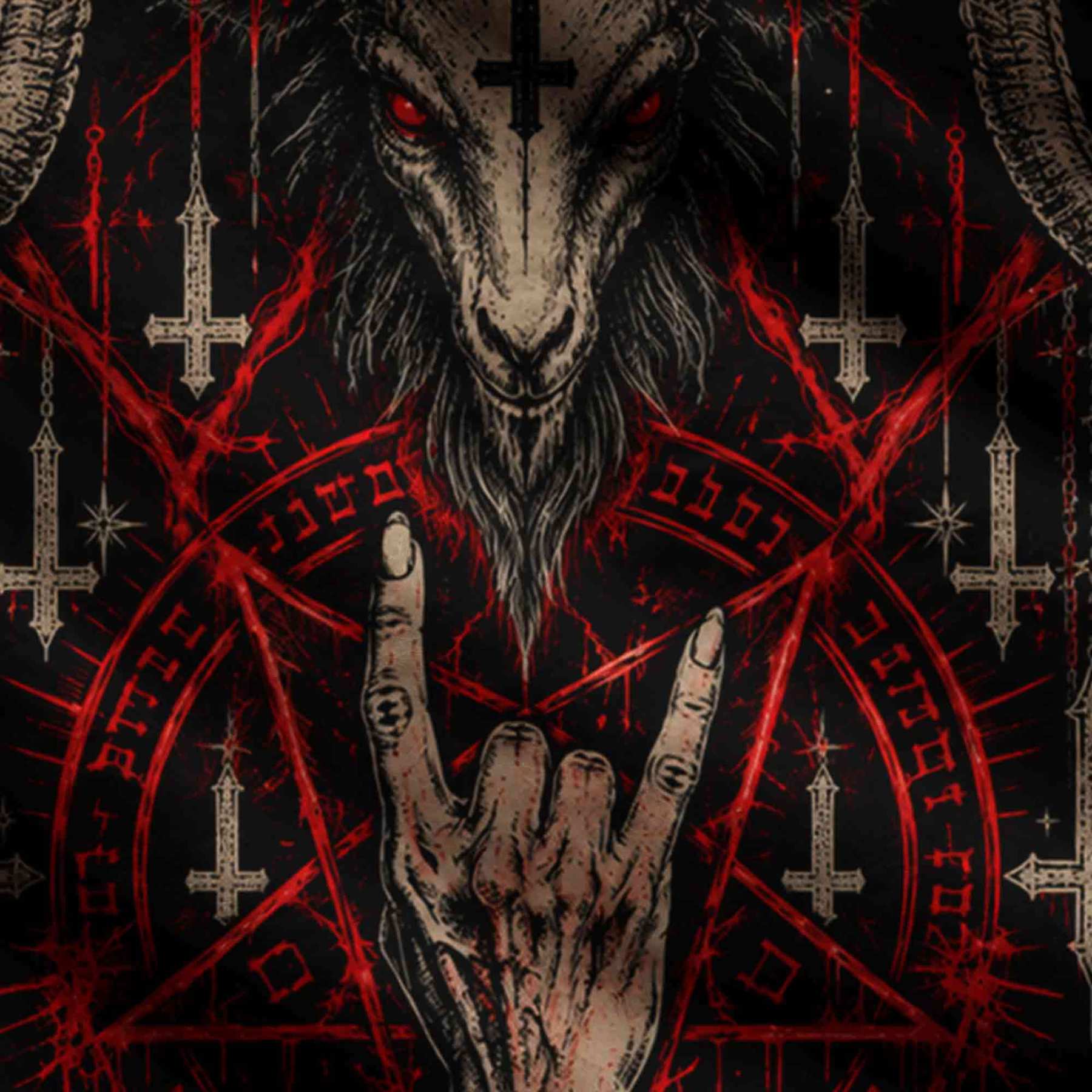Baphomet's Ritual Ugly Sweatshirts