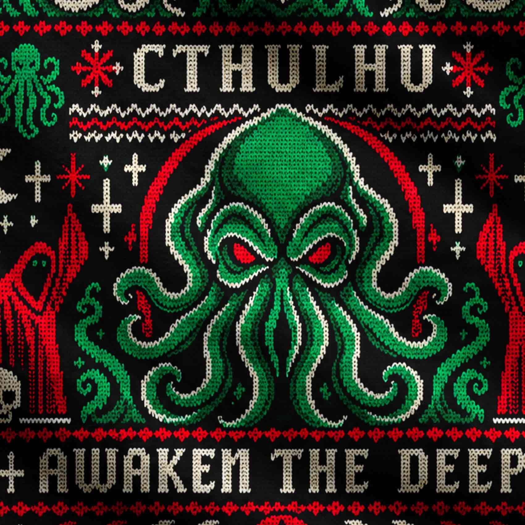 Awaken the Deep Cthulhu Ugly Sweatshirts
