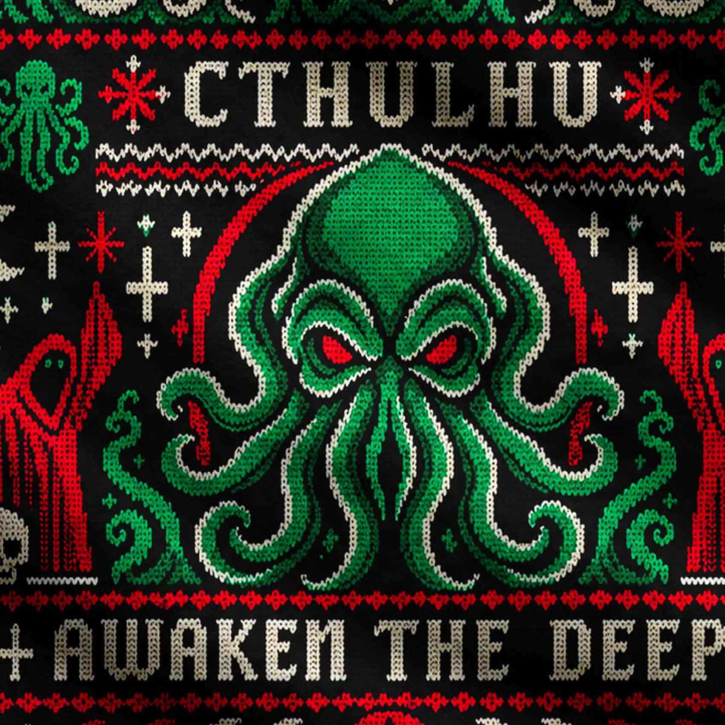 Awaken the Deep Cthulhu Ugly Sweatshirts