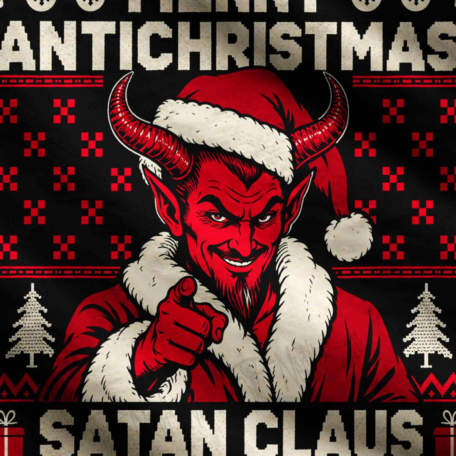 Merry Antichristmas Demon Ugly Sweatshirts