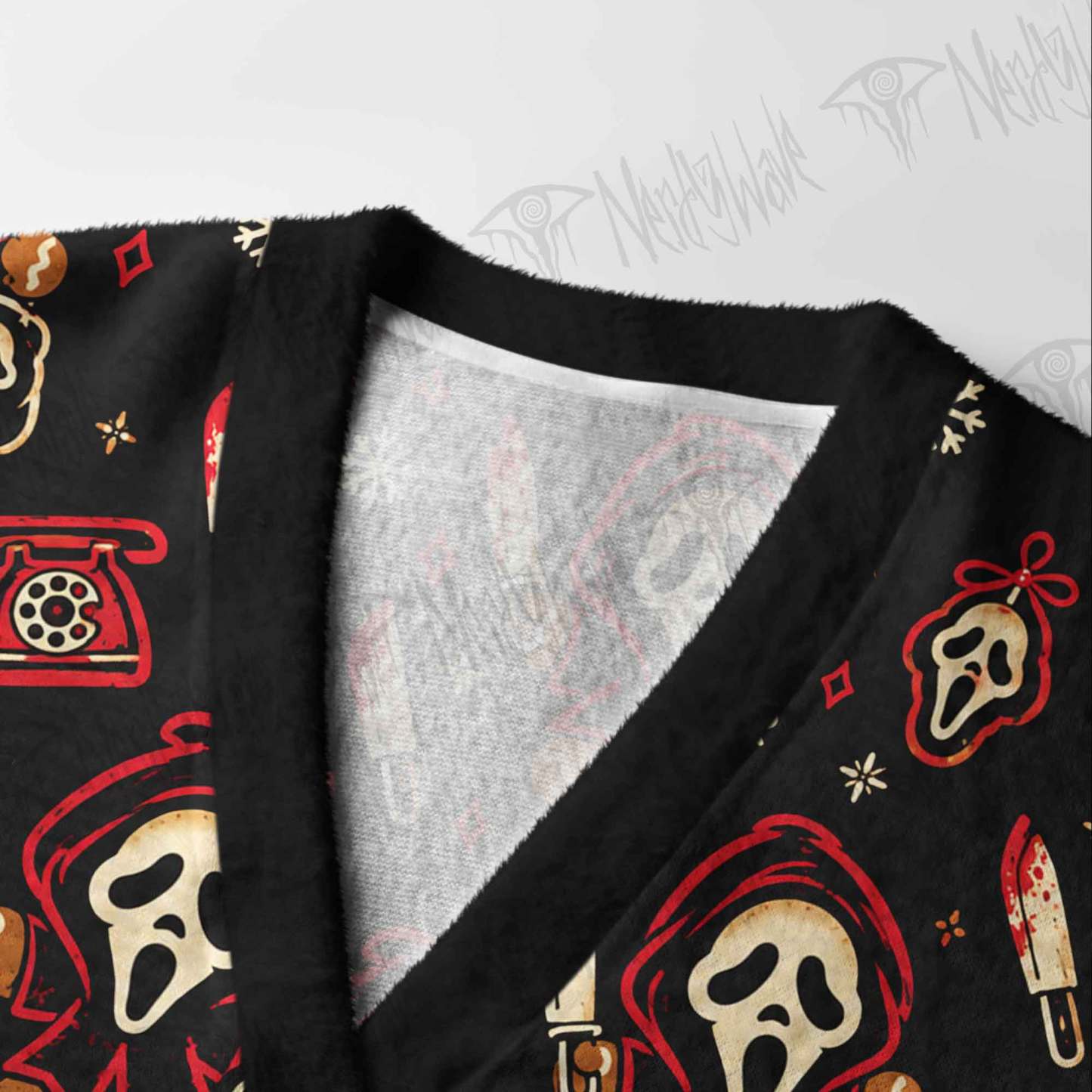 Gingerbread Horror Killer Cardigan Sweater