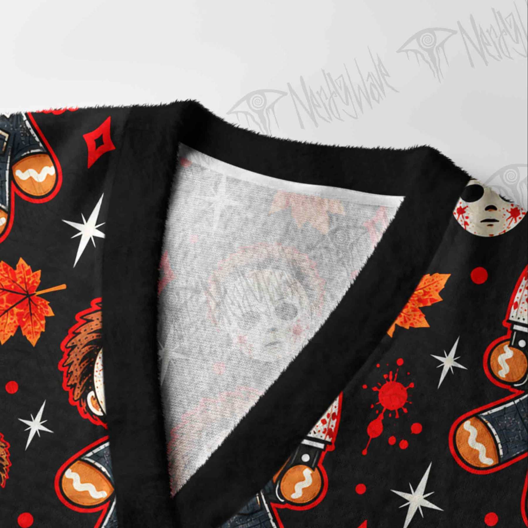 Creepy Gingerbread Man Cardigan Sweater