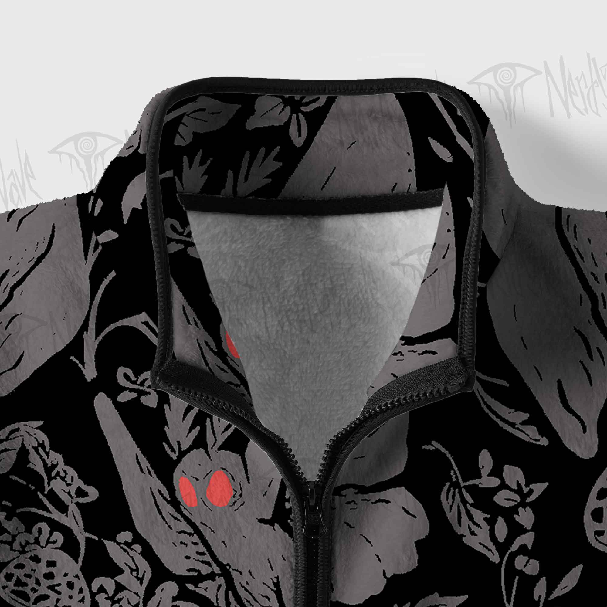 Mothman in the Jungle Fleece Full-Zip Jacket