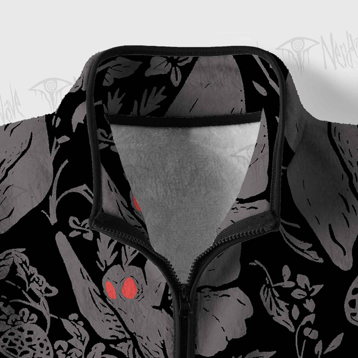 Mothman in the Jungle Fleece Full-Zip Jacket