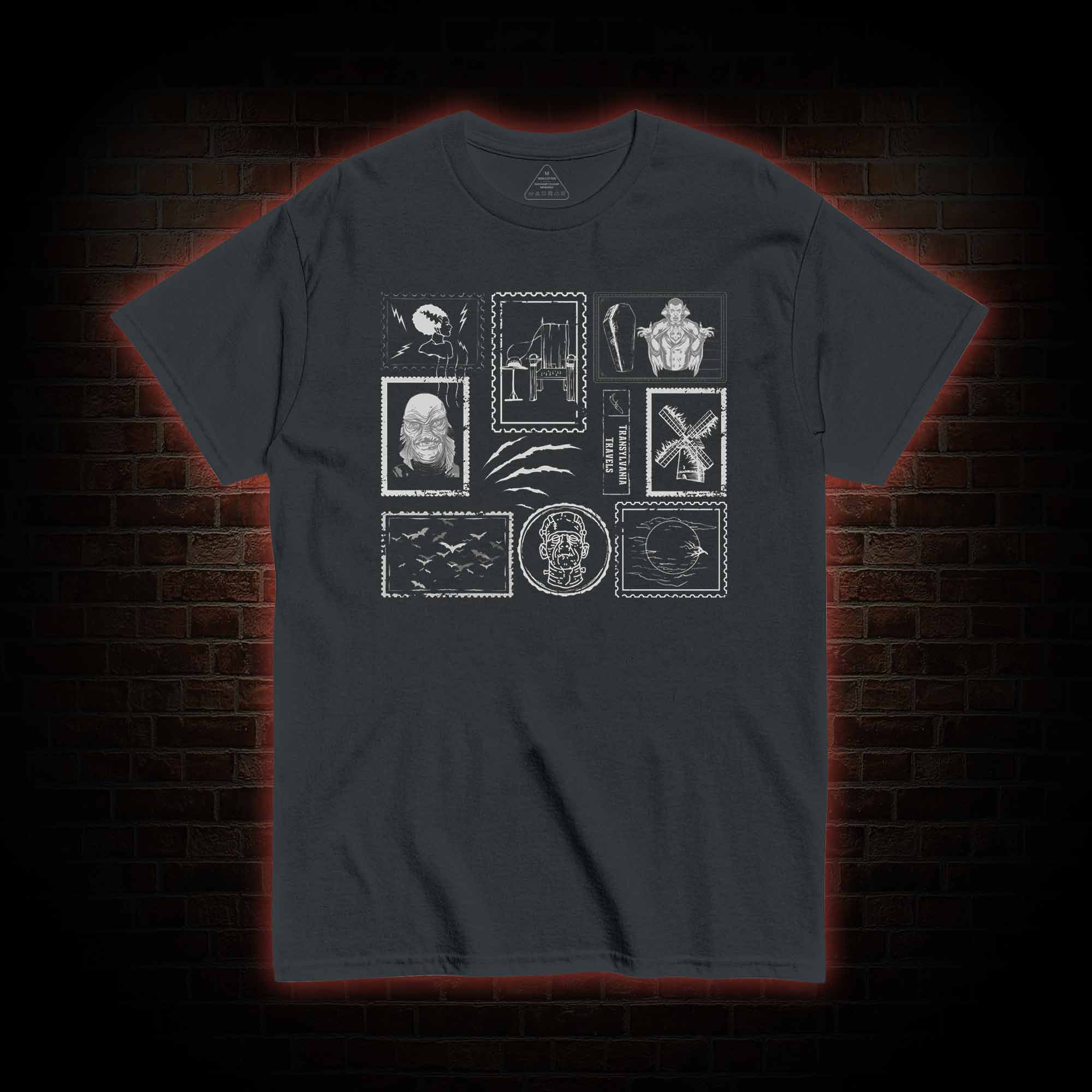 Monsters Postage Stamp T-Shirt 