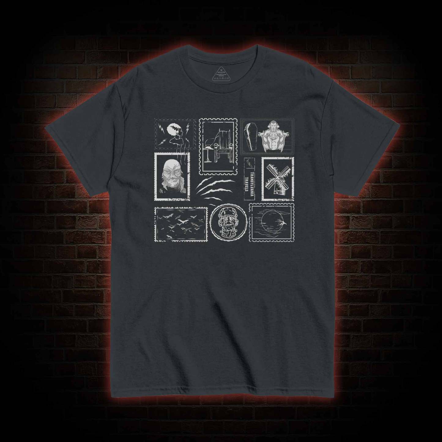 Monsters Postage Stamp T-Shirt 