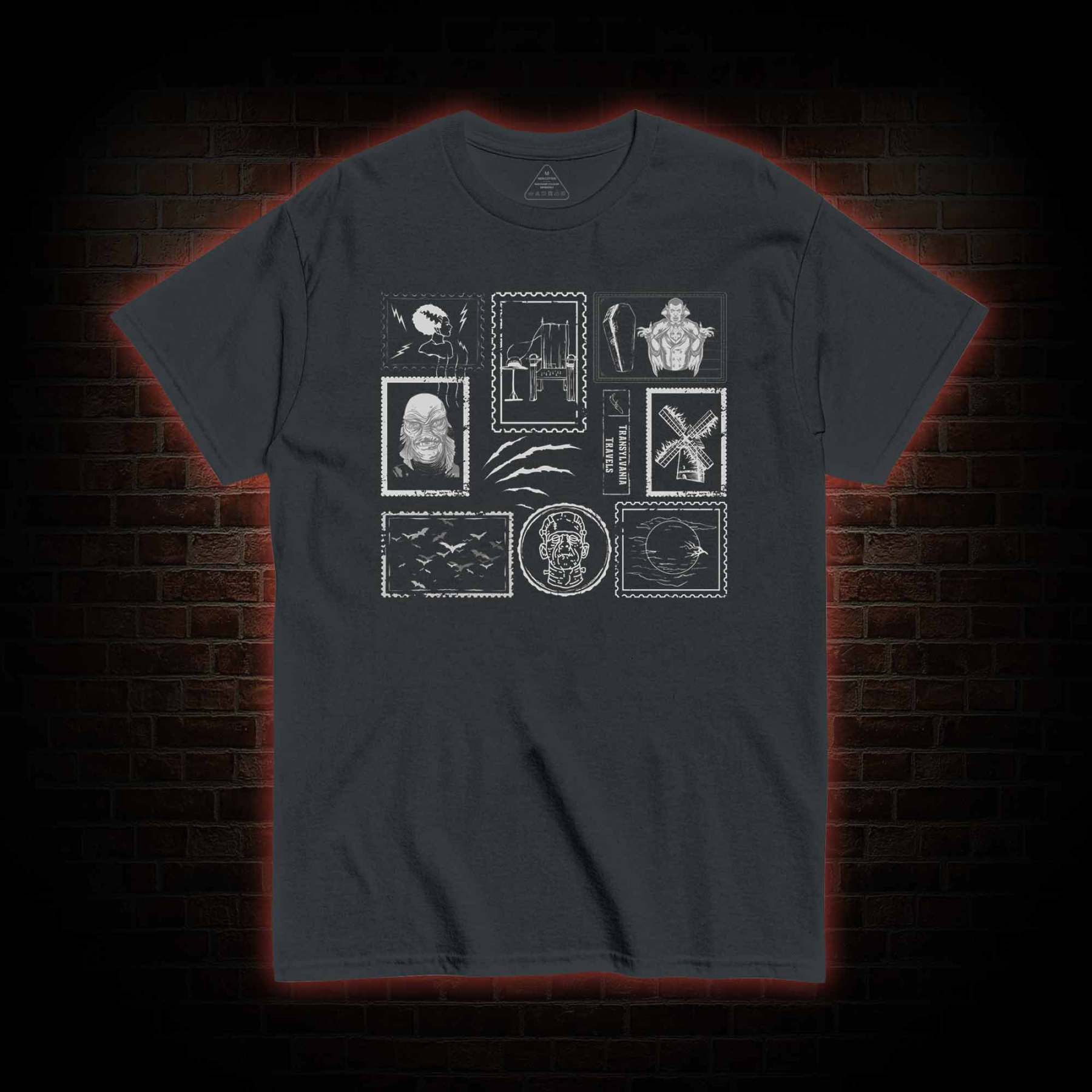 Monsters Postage Stamp T-Shirt 