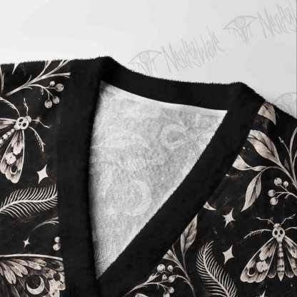 Lunar Moth GardenCardigan Sweater