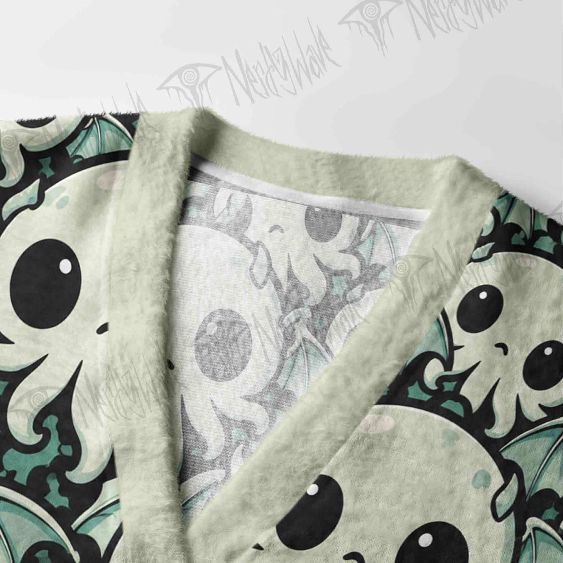 Kawaii Chibi Cthulhu Cardigan Sweater