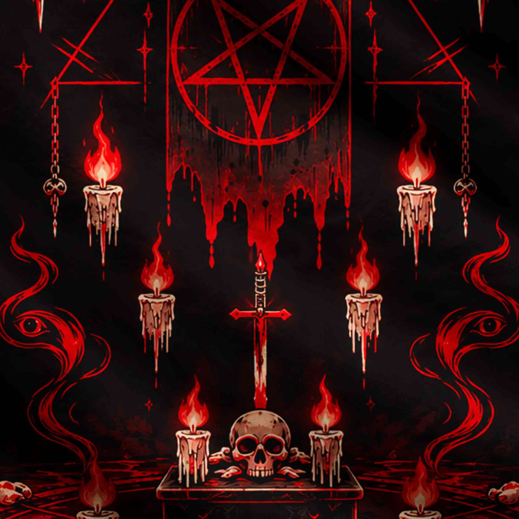 Satanic Ritual Ugly Sweatshirts