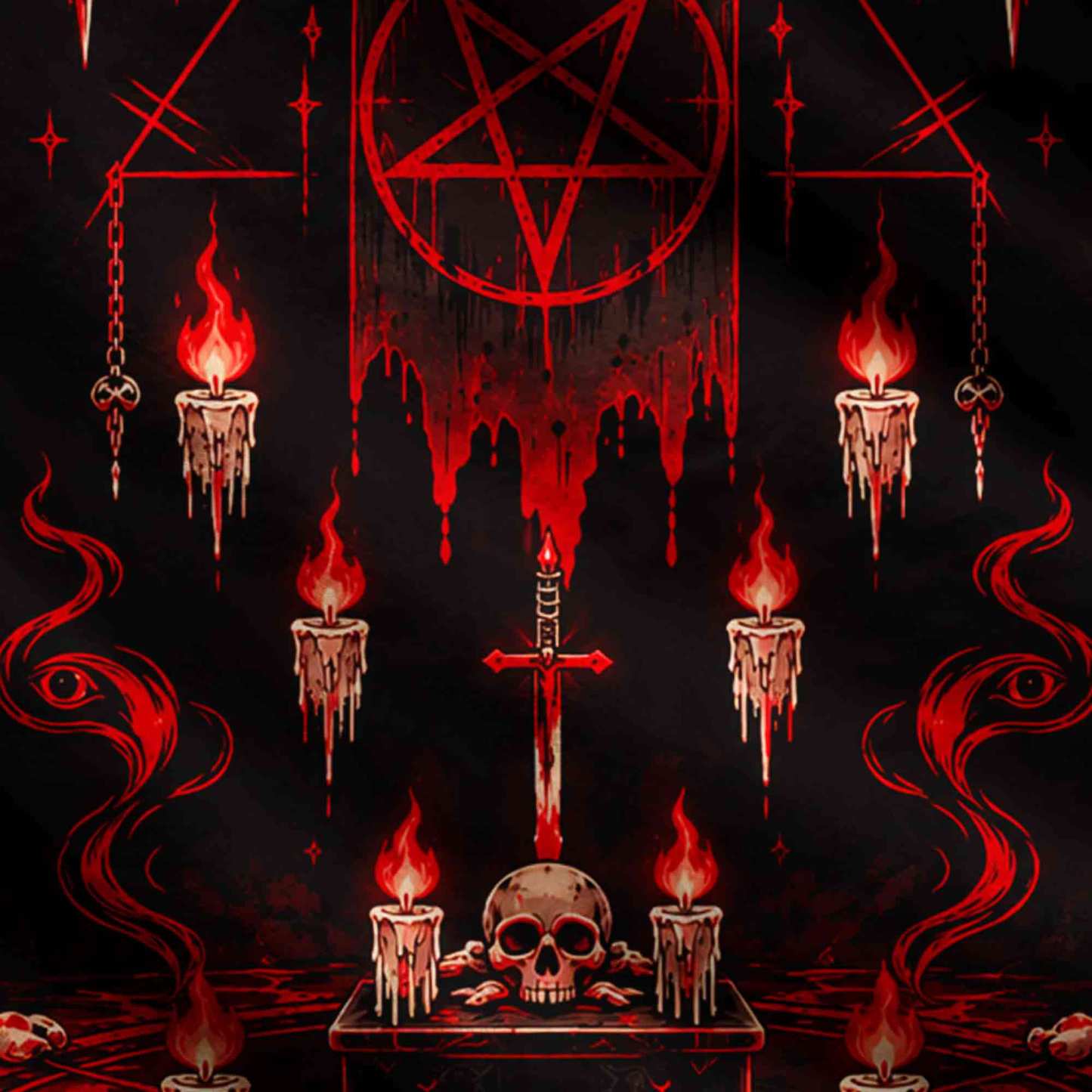 Satanic Ritual Ugly Sweatshirts