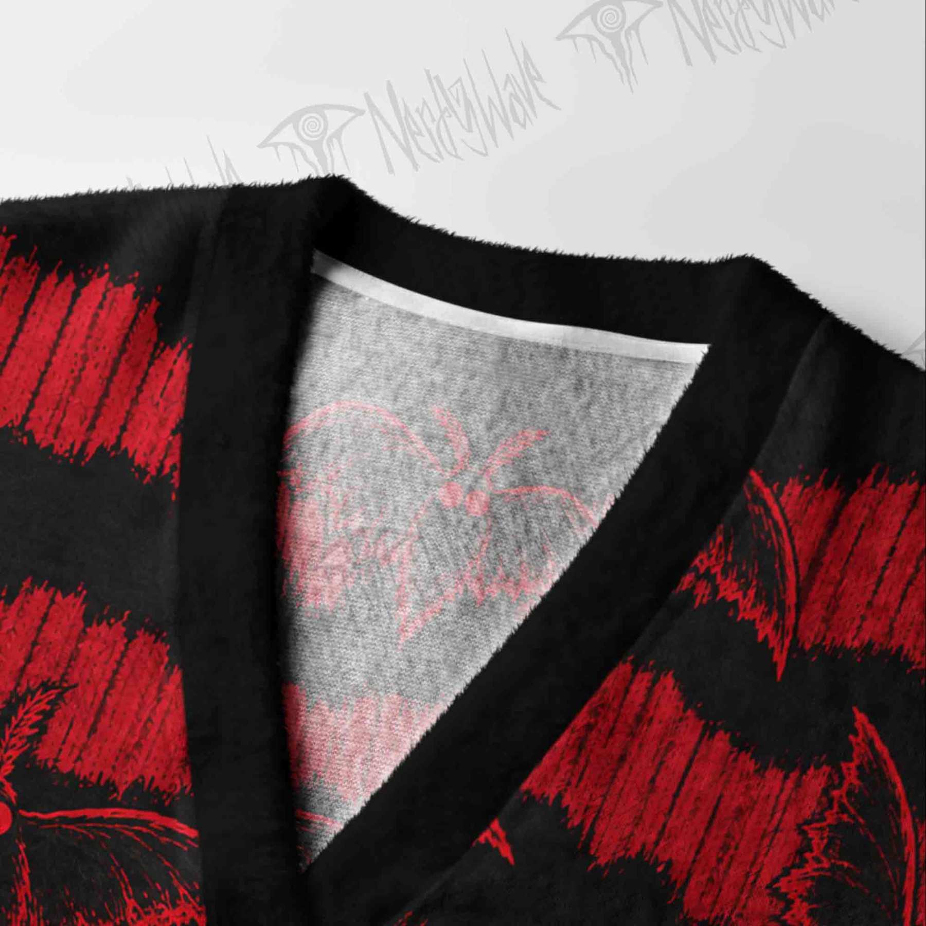 Horror Moth Cardigan Sweater