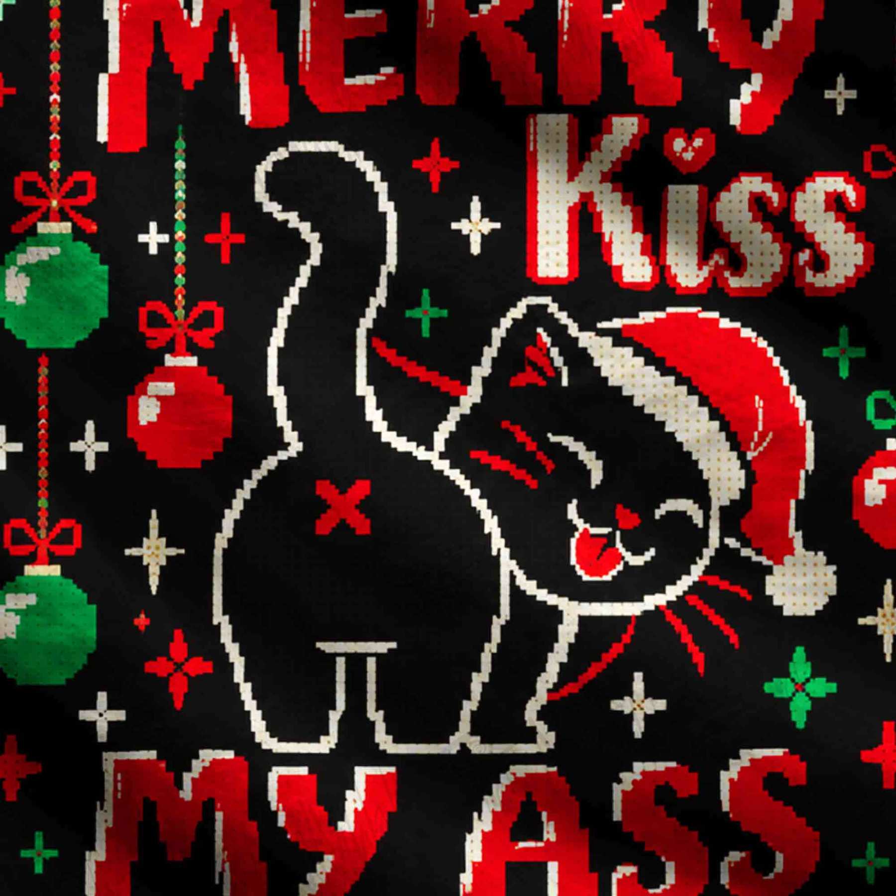Merry Kiss My Ass Ugly Sweatshirts