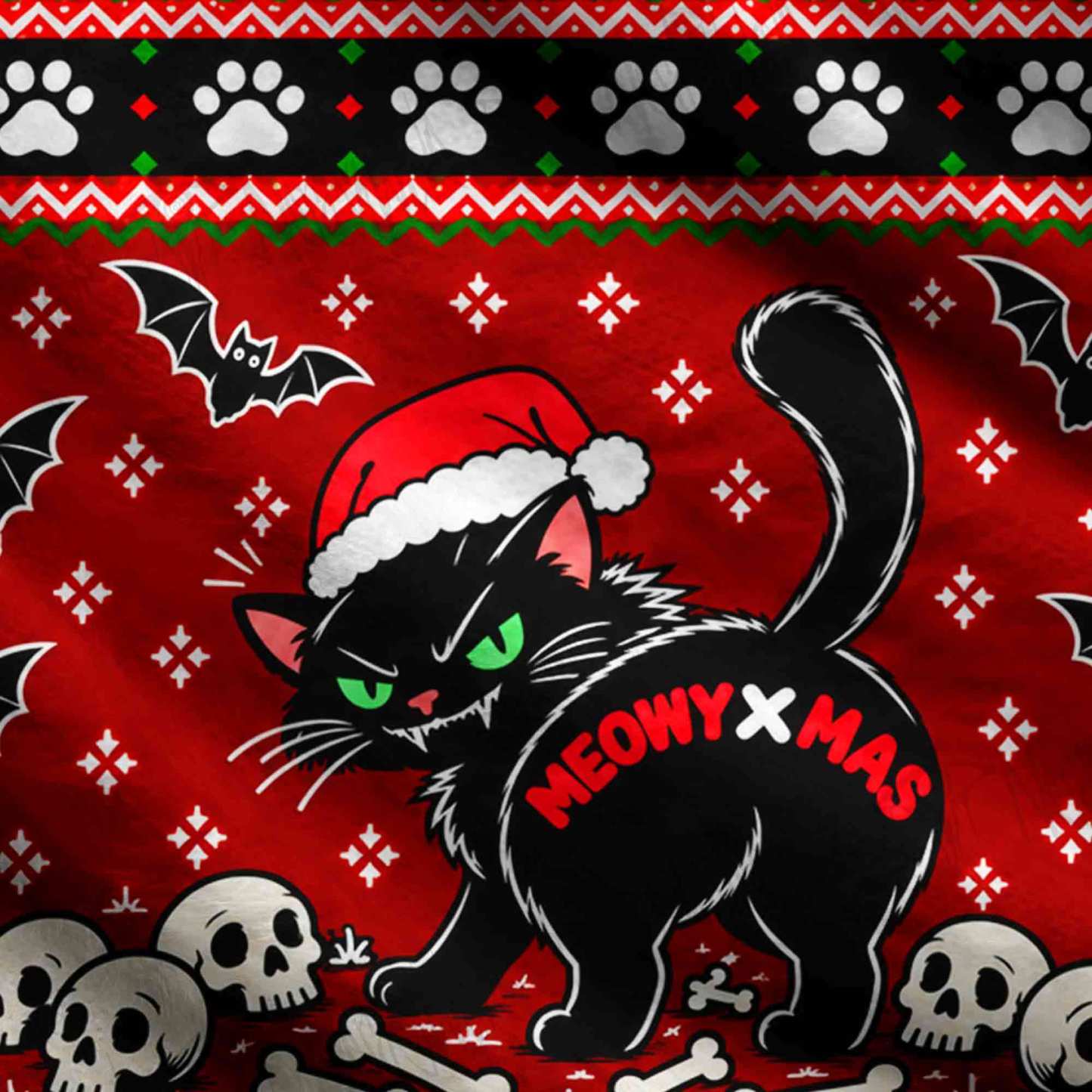 Meowy Xmas Ugly Sweatshirts