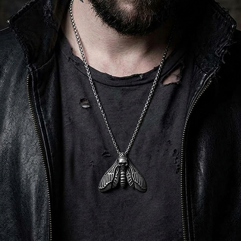 Death Moth Relic Necklace