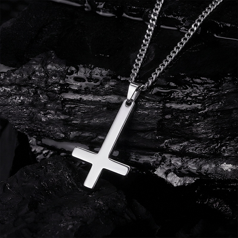 Inverted Cross Necklace