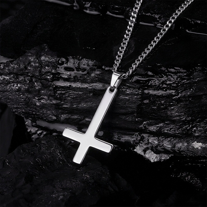 Inverted Cross Necklace