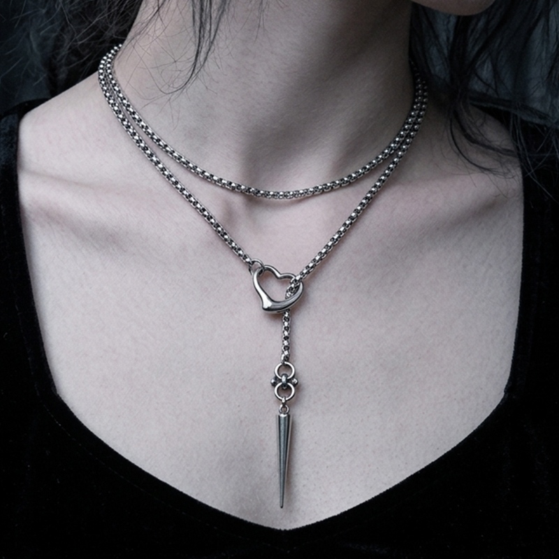 Heart Nail Necklace