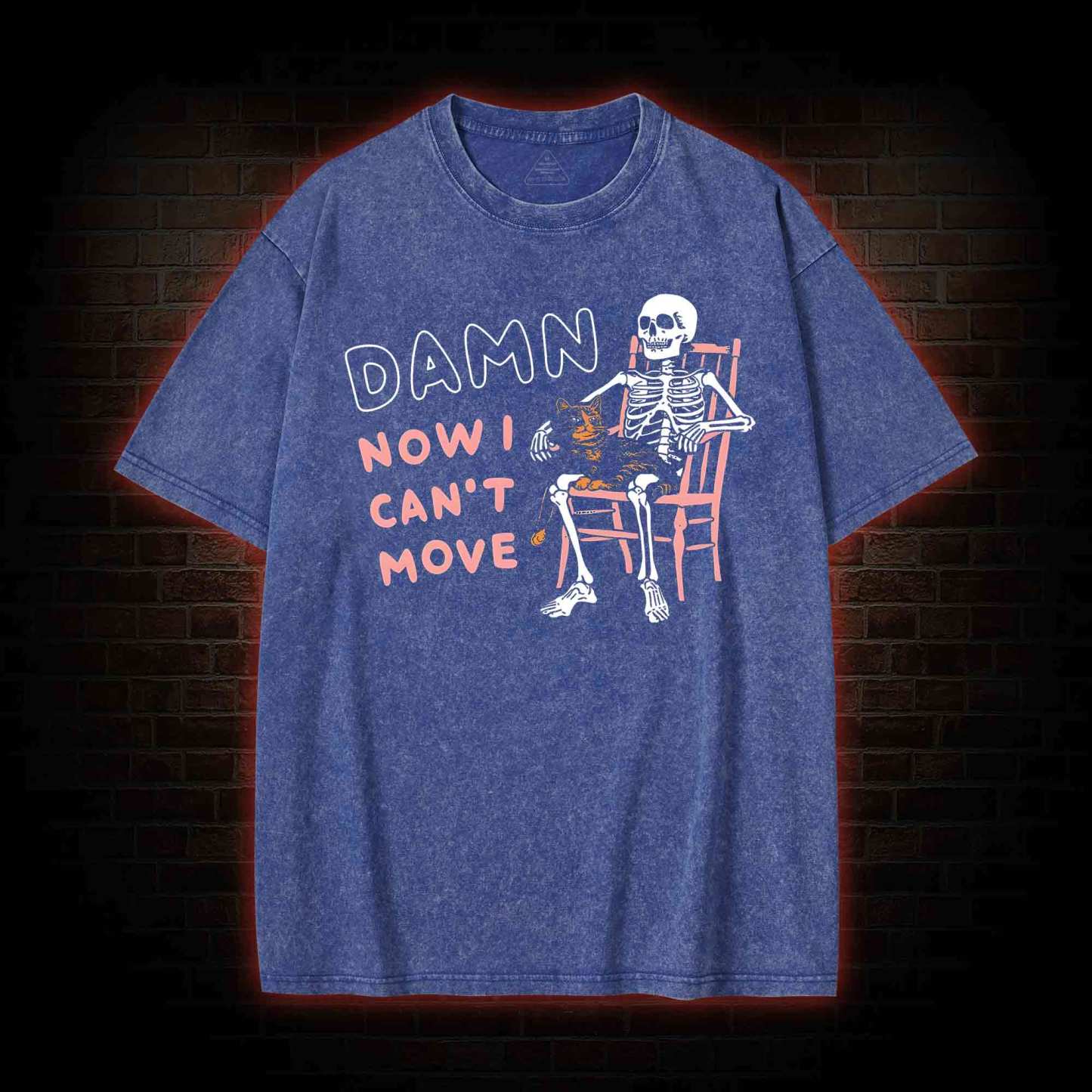 Damn Now I Can't Move Washed T-shirt