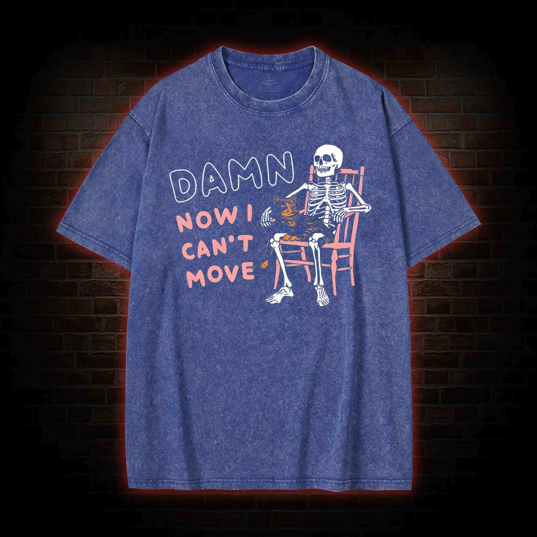 Damn Now I Can't Move Washed T-shirt