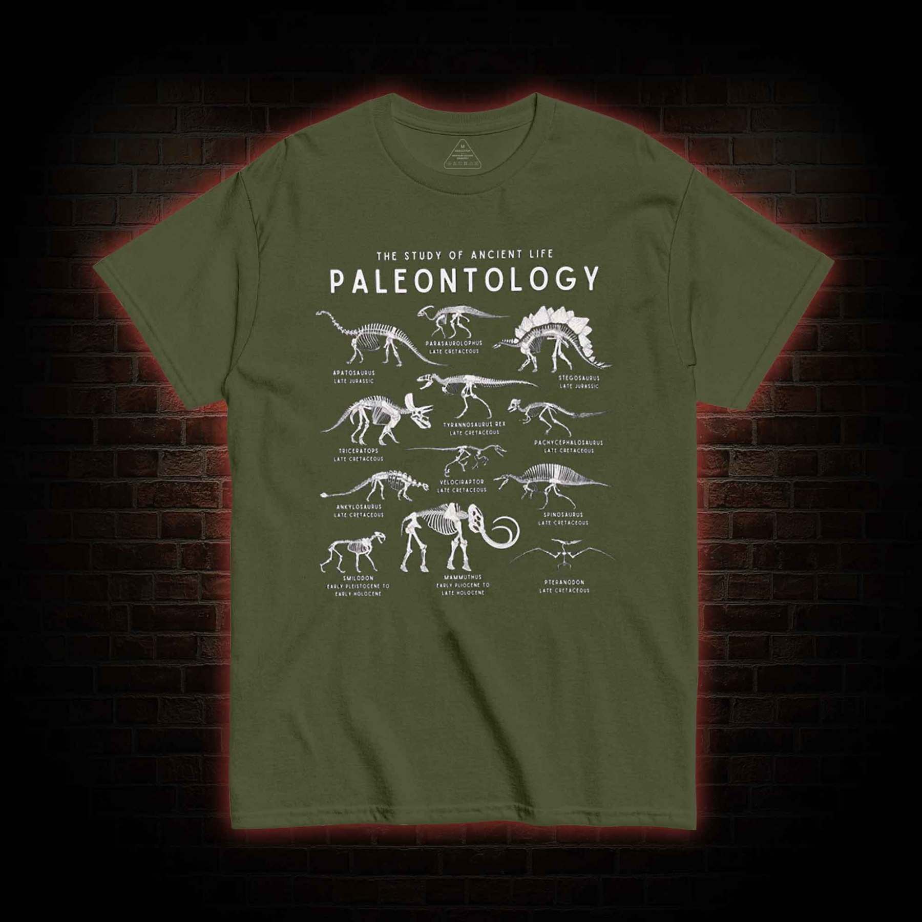 Dinosaur Species Skeleton T-Shirt 